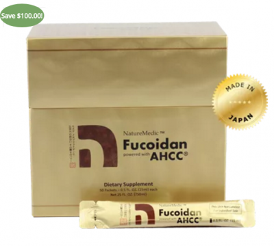 FUCOIDAN KẾT HỢP AHCC ® (LOẠI NƯỚC) 50 Gói/Hộp