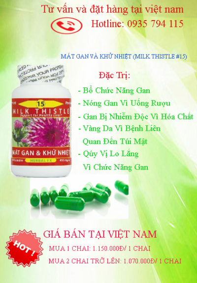 MÁT GAN VÀ KHỬ NHIỆT (MILK THISTLE #15)
