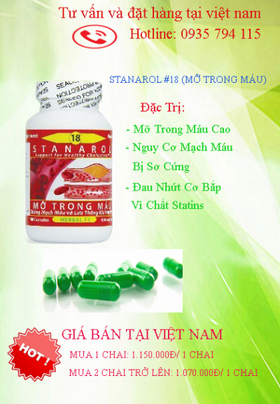 STANAROL #18 (MỠ TRONG MÁU)