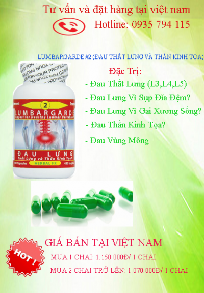 LUMBARGARDE #2 (ĐAU THẮT LƯNG VÀ THẦN KINH TỌA)